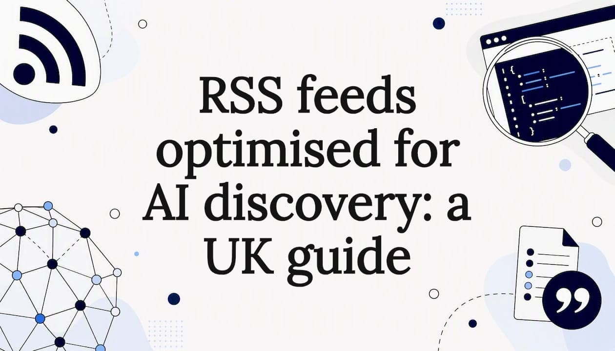 RSS feeds optimised for AI discovery: a UK guide