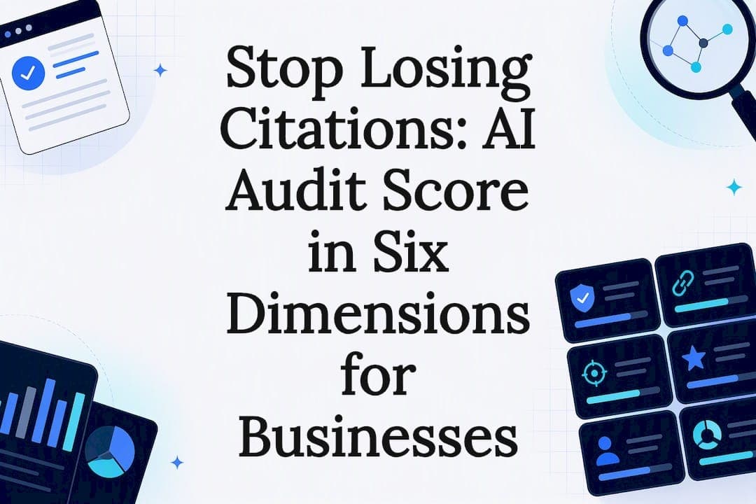 Stop Losing Citations: AI Audit Score in Six Dimensions for Businesses
