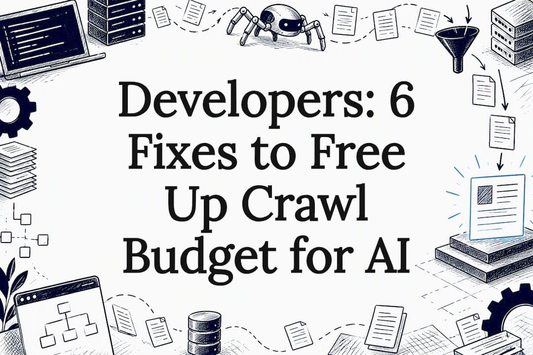 Developers: 6 Fixes to Free Up Crawl Budget for AI