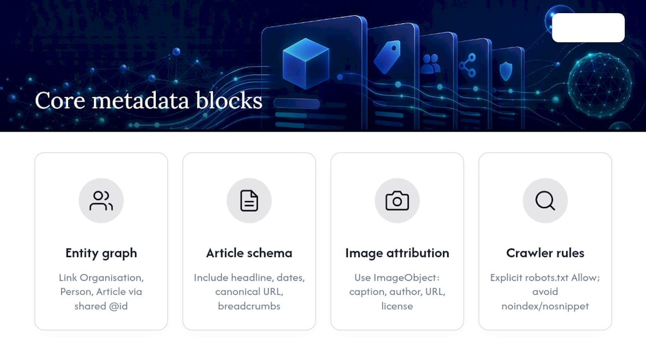 Four AI metadata implementation building blocks